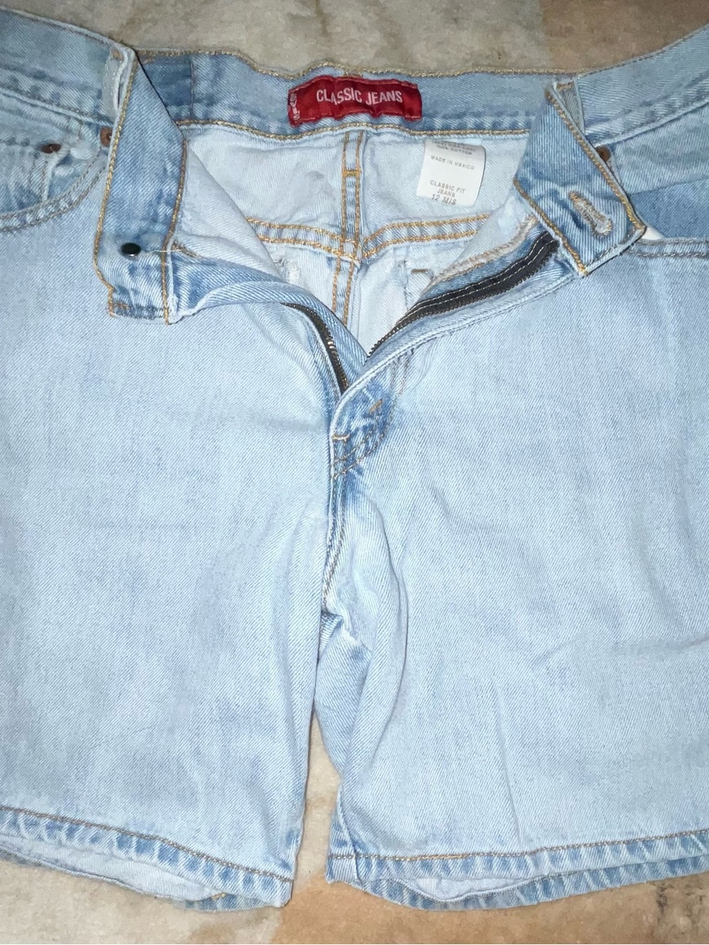 Levi Strauss Denim Shorts Size 12MIS For Women Classic Fit Distressed